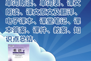 【人教必修三】人教版高中英语必修三电子课本+单词与课文朗读mp3+单词表+翻译+课件+知识点