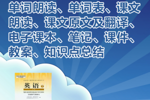 【人教必修二】人教版高中英语必修二电子课本+单词课文朗读mp3+单词表+教案课件课文翻译知识点总结