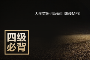 英语四级单词朗读MP3下载
