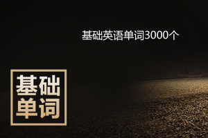 基础英语单词3000个带音标